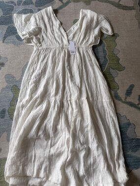 Cozy Earth White Boardwalk Breeze Dress NWT